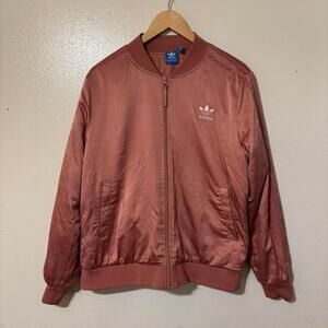 Women’s Adidas Originals Peach Lightweight Bomber Jacket Size M
